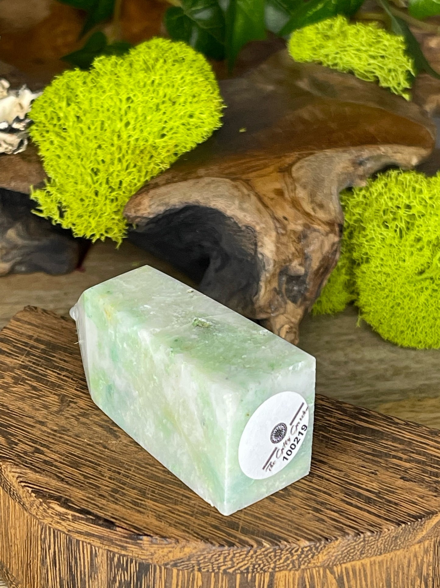 Chrysocolla in Quartz Tower