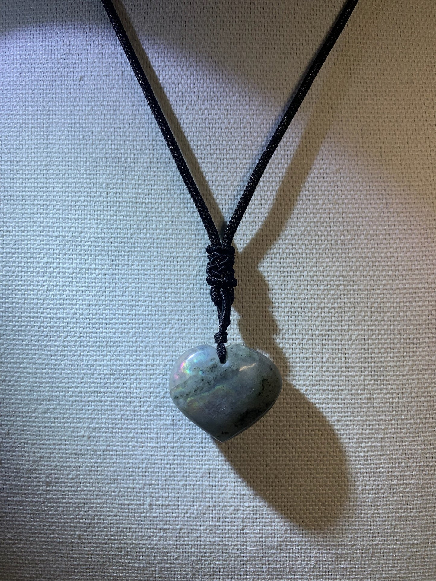 Labradorite Heart Pendant Necklace