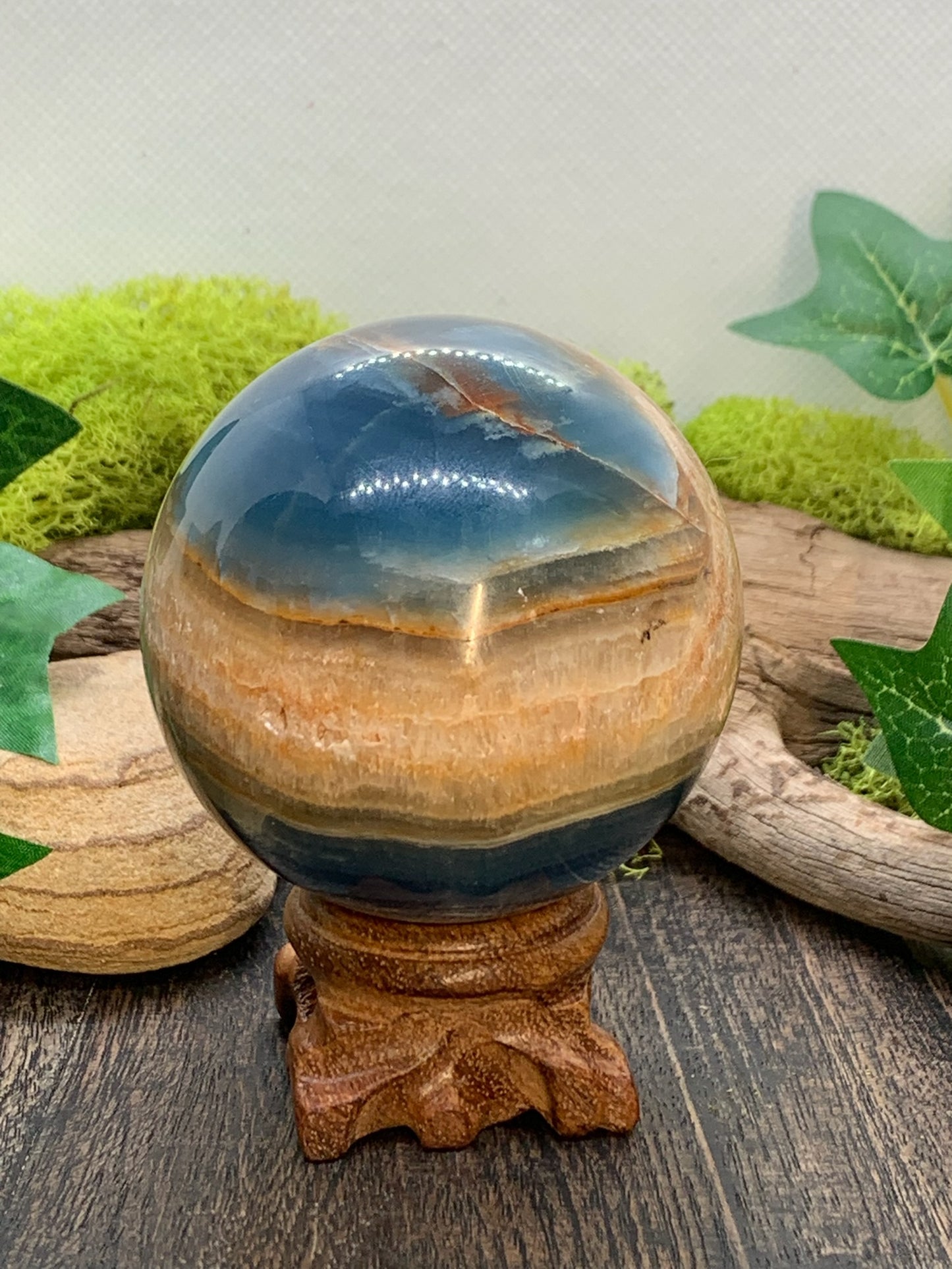 Blue Onyx Sphere