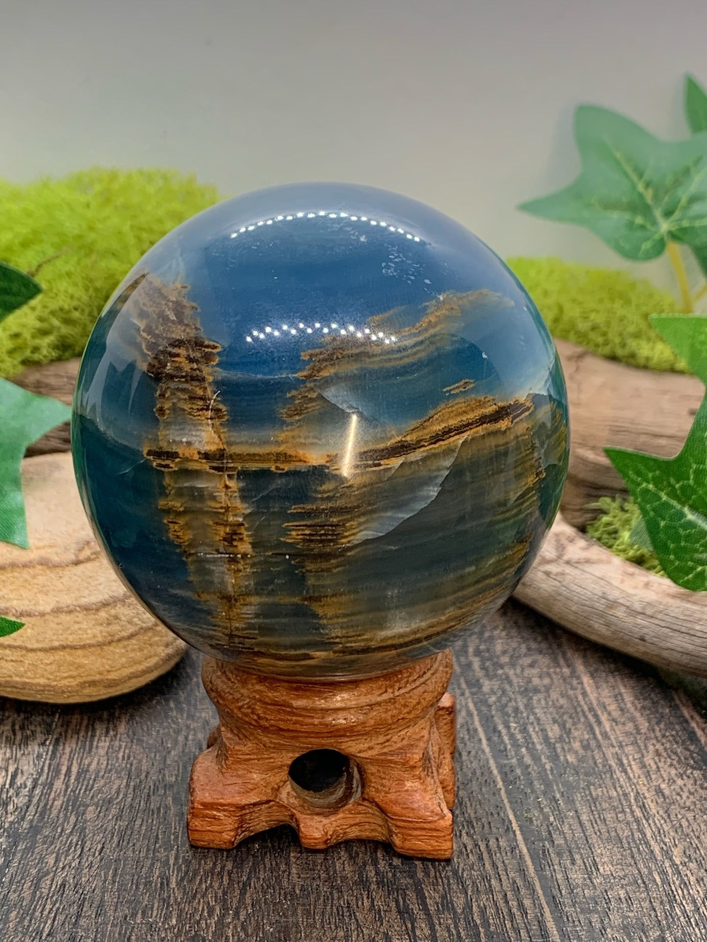 Blue Onyx Sphere