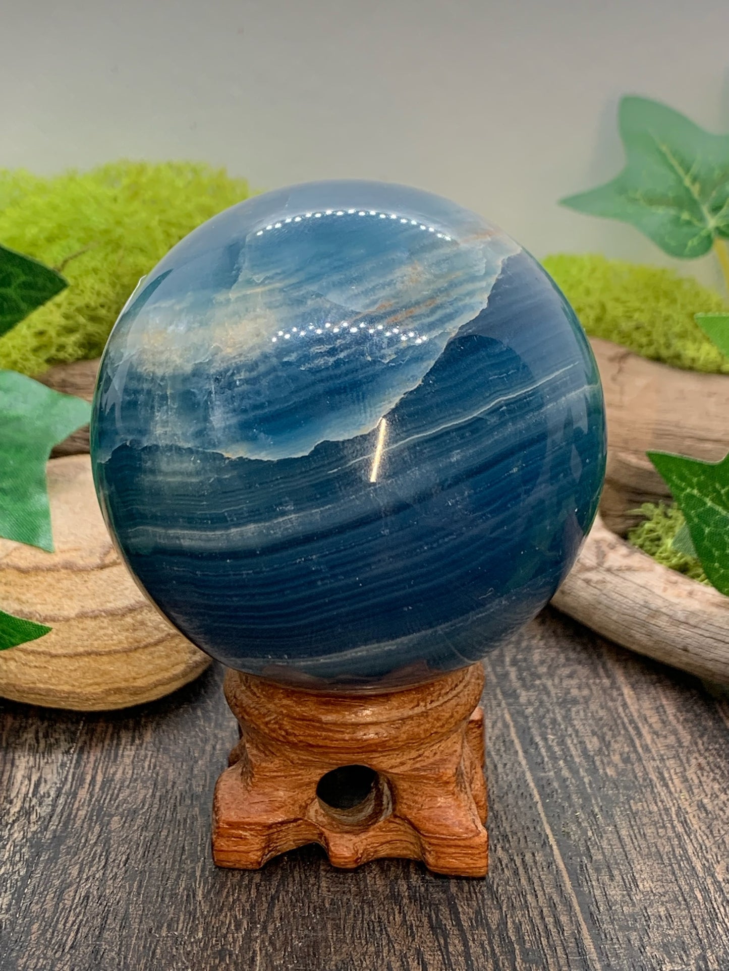Blue Onyx Sphere
